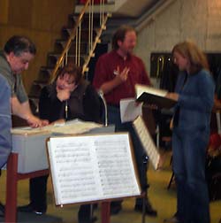 in the rehearsal hall of RTV Slovenija